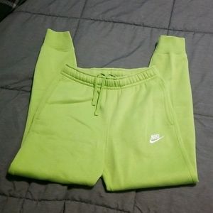 Nike green joggers